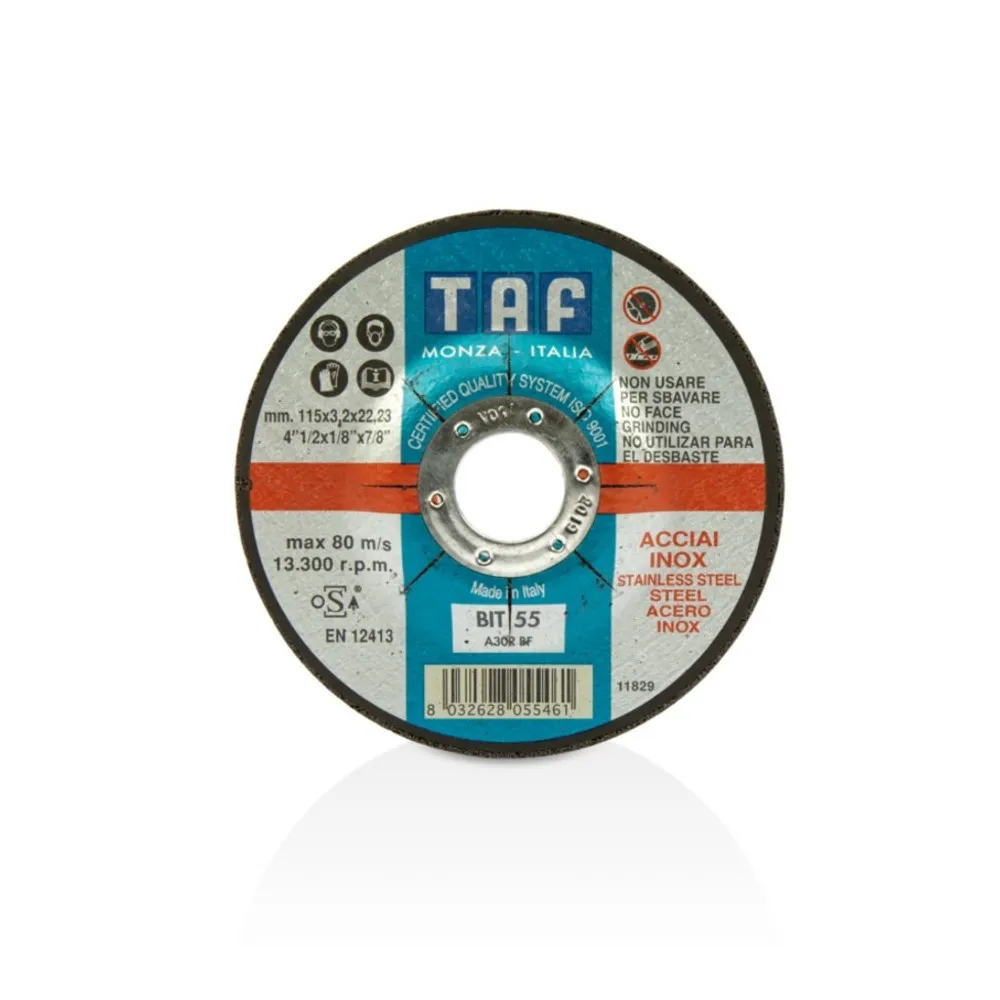 DISCO DE CORTE BIT55 115X3,2X22,23 A30R BF TAF Dinamitek 2