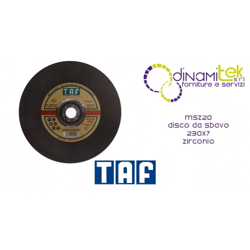 DISQUE DE MEULAGE EN ZIRCONIUM TAF MSZ20 230X7 Dinamitek 1