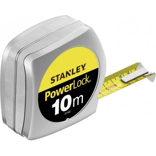 33442 POWERLOCK STANLEY MAßBAND 10MX25MM ETUI KUNSTSTOFF Dinamitek 2