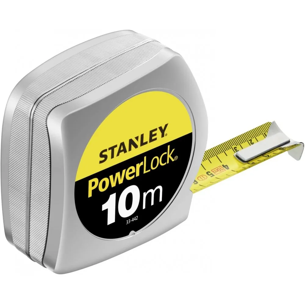 33442 POWERLOCK STANLEY MAßBAND 10MX25MM ETUI KUNSTSTOFF Dinamitek 2