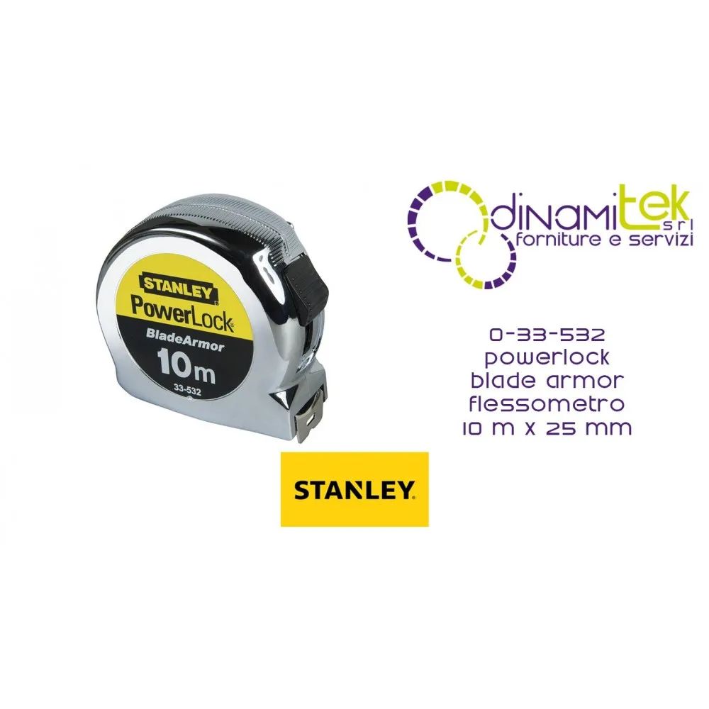 33-532 POWERLOCK KLINGENPANZERUNG STANLEY MAßBAND 10 MX 25 MM Dinamitek 1