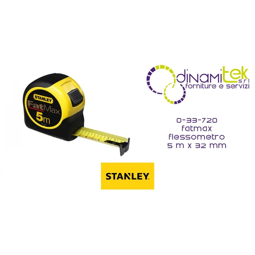 33-720 FATMAX STANLEY TAPE MEASURE 5 MX 32 MM Dinamitek 1
