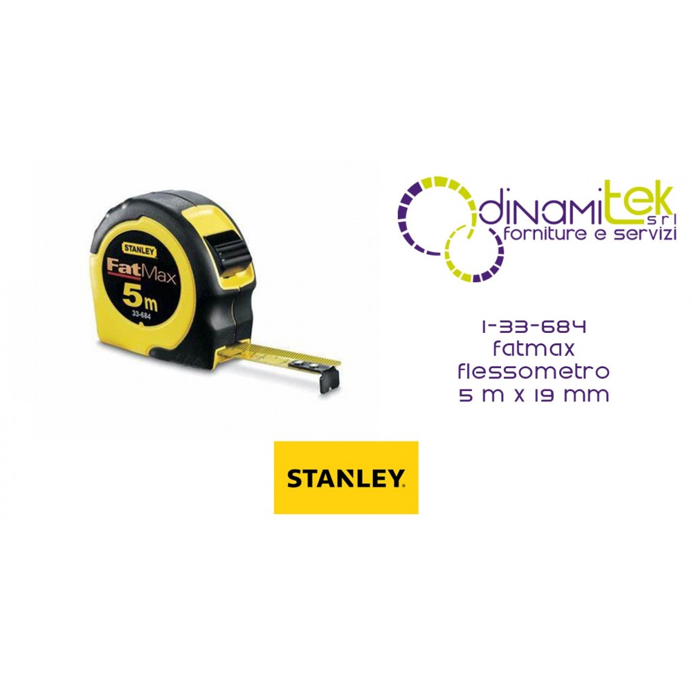 33-684 CINTA MéTRICA FATMAX STANLEY DE 5 MX 19 MM