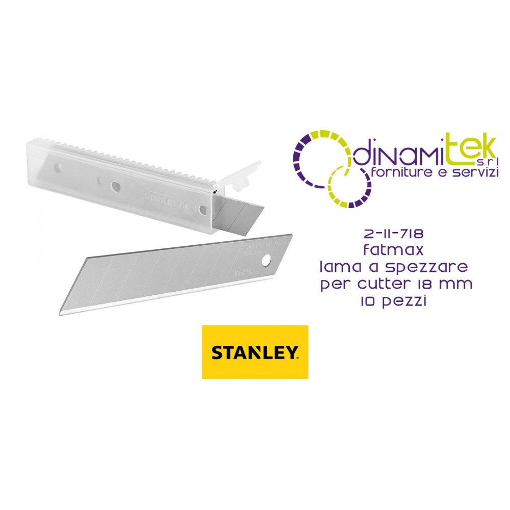 11-718 FATMAX SPLIT BLADE FOR STANLEY CUTTER 18 MM Dinamitek 1