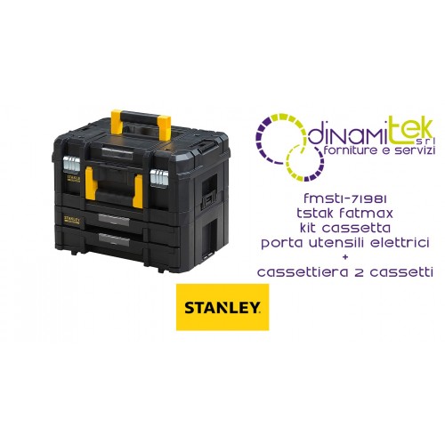 FMST1-71981 TSTAK FATMAX KIT PORTAHERRAMIENTAS + CóMODA STANLEY Dinamitek 1