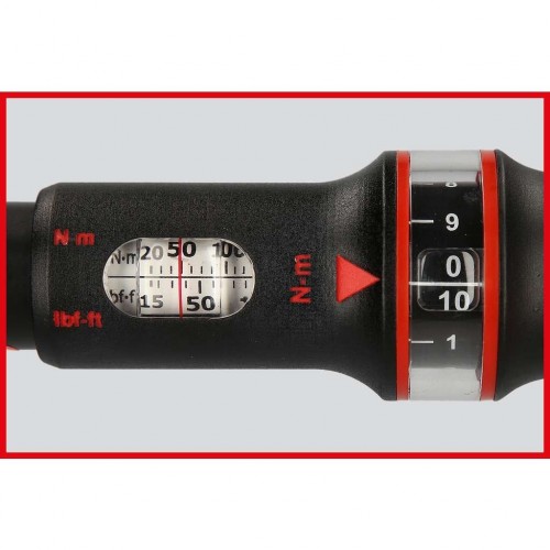 KS TOOLS 516.1422 CHIAVE DINAMOMETRICA 3/8" A QUADRO SCORREVOLE 10-50 Nm ERGOPREC Dinamitek 13