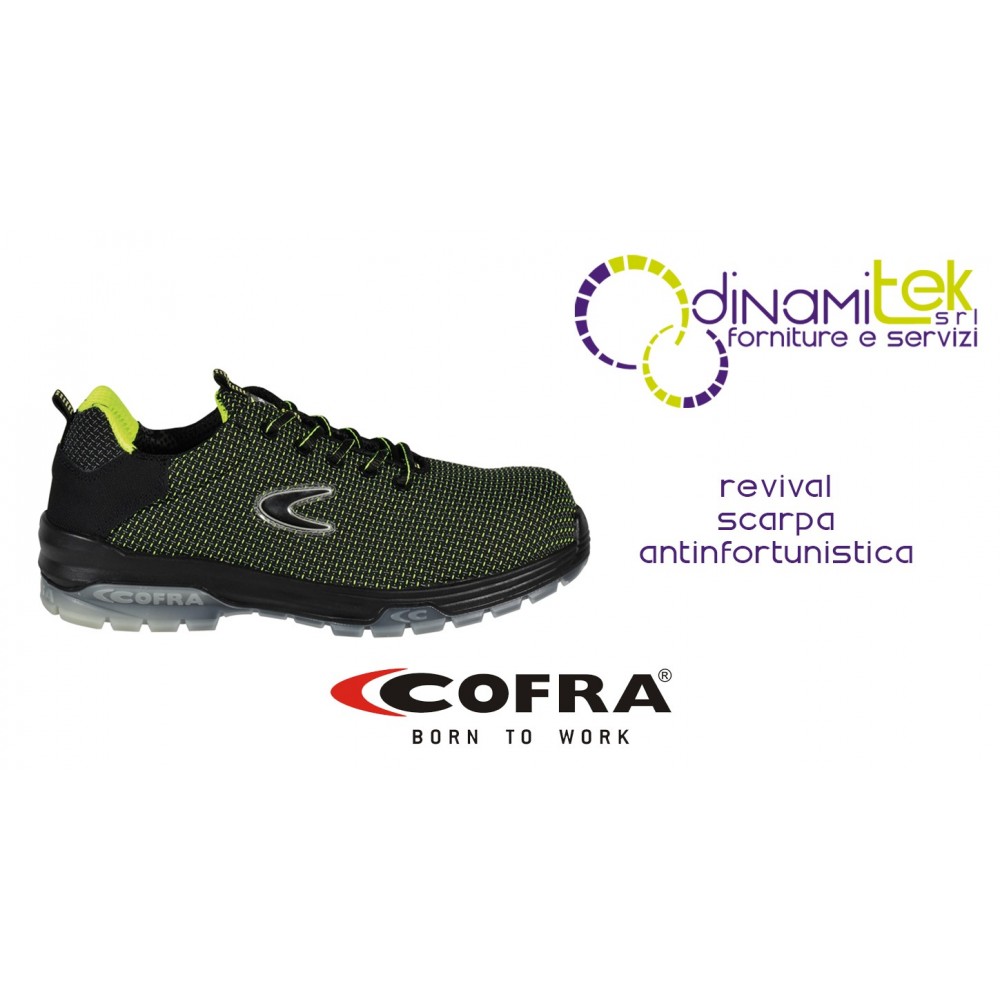 SCARPA ANTINFORTUNISTICA REVIVAL S3 SRC COFRA PER I LAVORATORI  DELL'INDUSTRIA E DELL'ARTIGIANATO