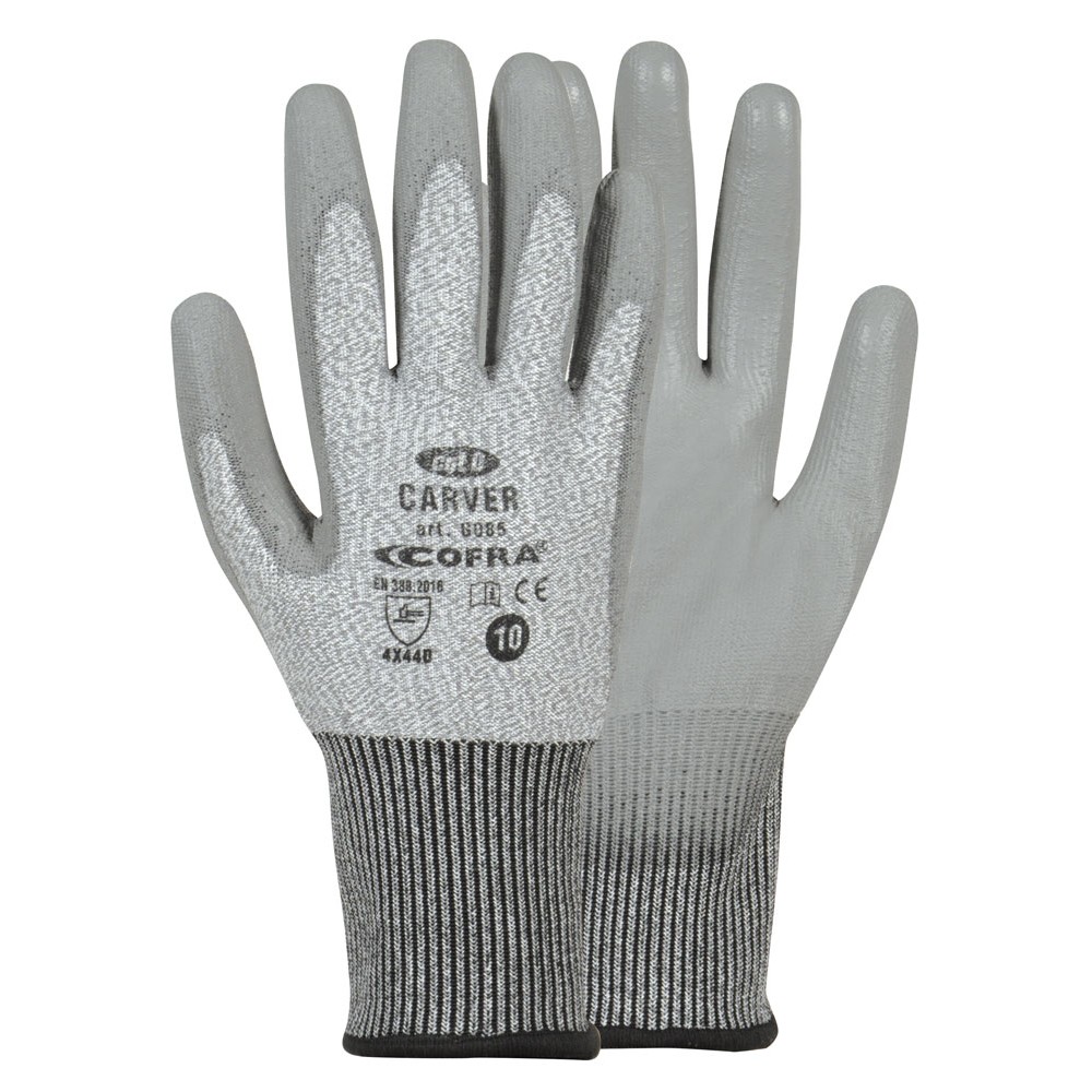 PAR DE GUANTES DE TRABAJO PARA LOS CORTES DE RIESGO CARVER COFRA Dinamitek 2