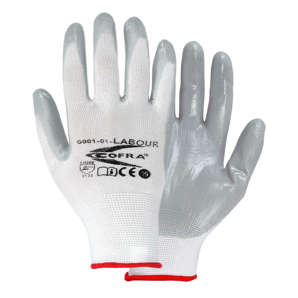 PAIR OF WORK GLOVES, MECHANICAL PROTECTION FOR THE MEDIA LABOUR COFRA Dinamitek 2