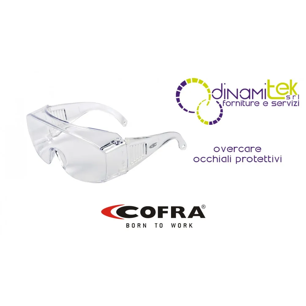 GAFAS DE SEGURIDAD DE DESGASTE PARA USO EN INTERIORES OVERCARE COFRA Dinamitek 1