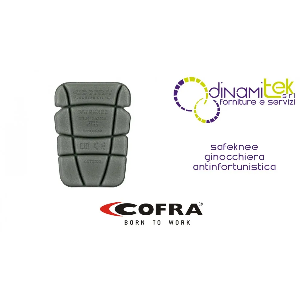 SAFEKNEE KNIESCHONER TG L (PACKUNG 1 PAAR) COFRA SCHUTZ DES GEISTIGEN EIGENTUMS FüR INDUSTRIE UND HANDWERK Dinamitek 1