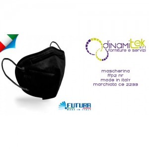 BLACK MASK FFP2 DISPOSABLE NR D, DINAMITEK Dinamitek 1