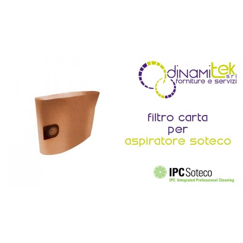 LE PAPIER FILTRE DE L'ASPIRATEUR GAMME DE BASE ET MEC 02875 IPC SOTECO Dinamitek 1