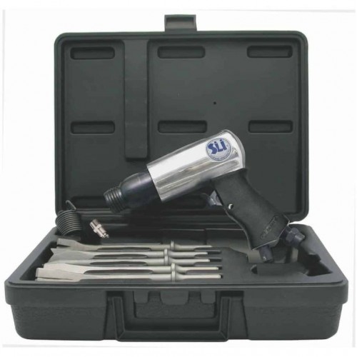 ST-2212K/H1 MARTELLO A PISTOLA IN KIT CON SCALPELLI ATTACCO ESAGONALE ATTACCO ARIA 1/4″ Dinamitek 2