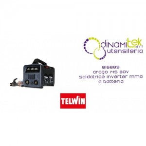 TELWIN 816889 ARCGO 145 80V SALDATRICE INVERTER MMA A BATTERIA Dinamitek 1