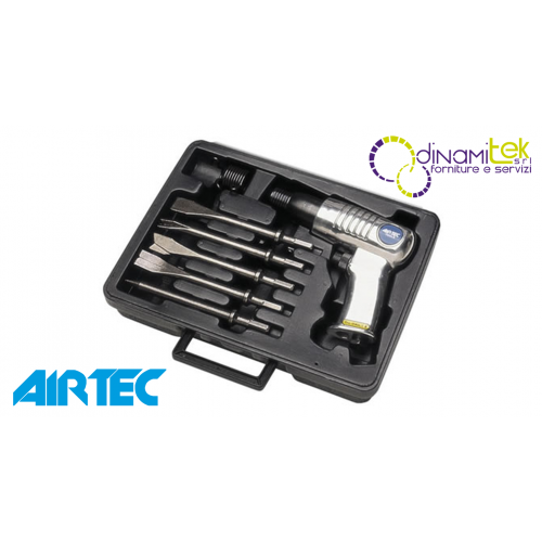 200 MARTELLO PNEUMATICO CON KIT 5 SCALPELLI ARTICOLO Dinamitek 1