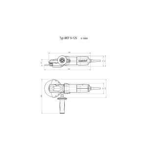 WEF 9-125 QUICK SMERIGLIATRICE ANGOLARE A TESTA RIBASSATA METABO Dinamitek 5