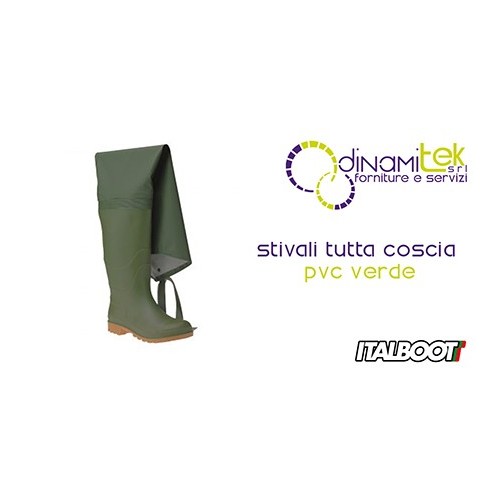 0STIVALI DAS GANZE BEIN AUS PVC - GRüN 6350 ITALBOOT Dinamitek 1