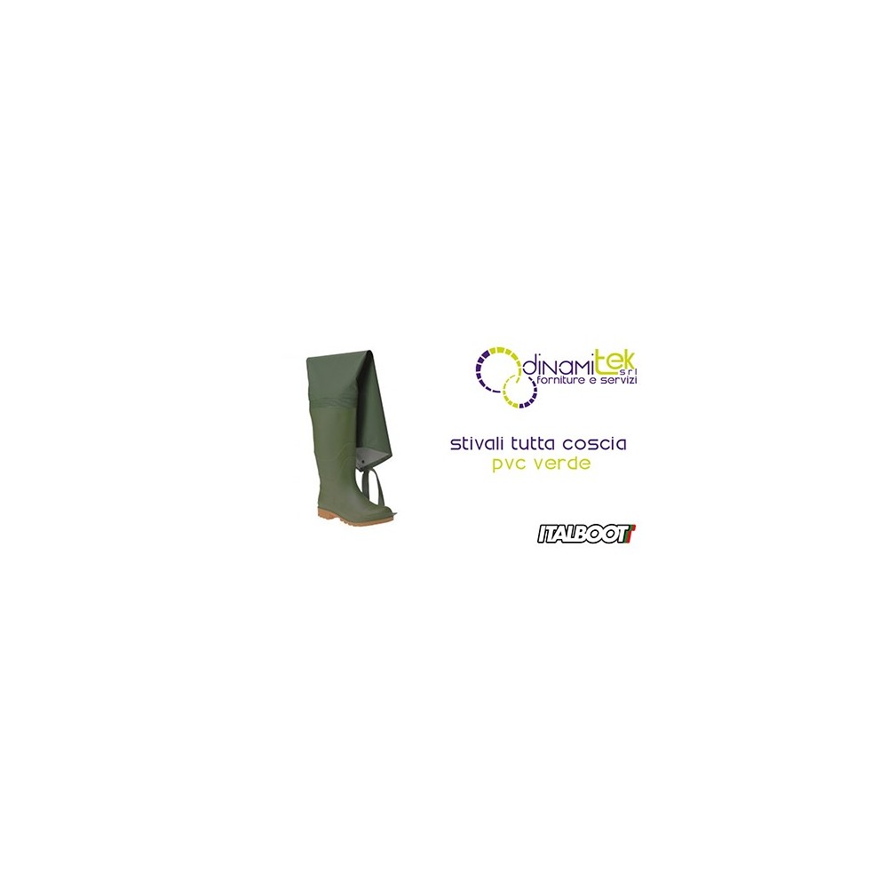 0STIVALI L'ENSEMBLE DE LA CUISSE PVC - VERT 6350 ITALBOOT Dinamitek 1