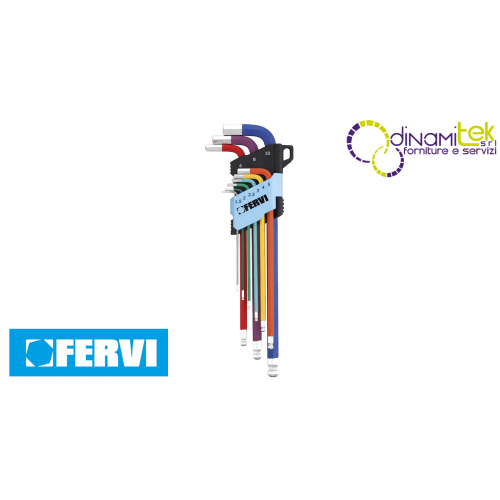 0545/EM - SERIE BRUGOLE ESAGONALI MAGNETICHE 9 PZ FERVI Dinamitek 1