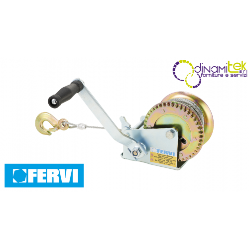 0070/C - ARGANO MANUALE CON CAVO FERVI Dinamitek 1