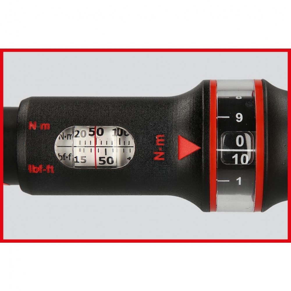 KS TOOLS 516.1432 CHIAVE DINAMOMETRICA 1/2" A QUADRO SCORREVOLE 20-100 Nm ERGOPREC Dinamitek 11