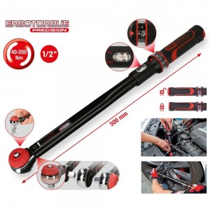 KS TOOLS 516.1442 CHIAVE DINAMOMETRICA 1/2" A QUADRO SCORREVOLE 40-200 Nm ERGOPREC Dinamitek 2