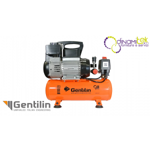 Compressore aria 5 litri Gentilin B110/05 a secco - Compressore portatile per casa e officina Dinamitek 1