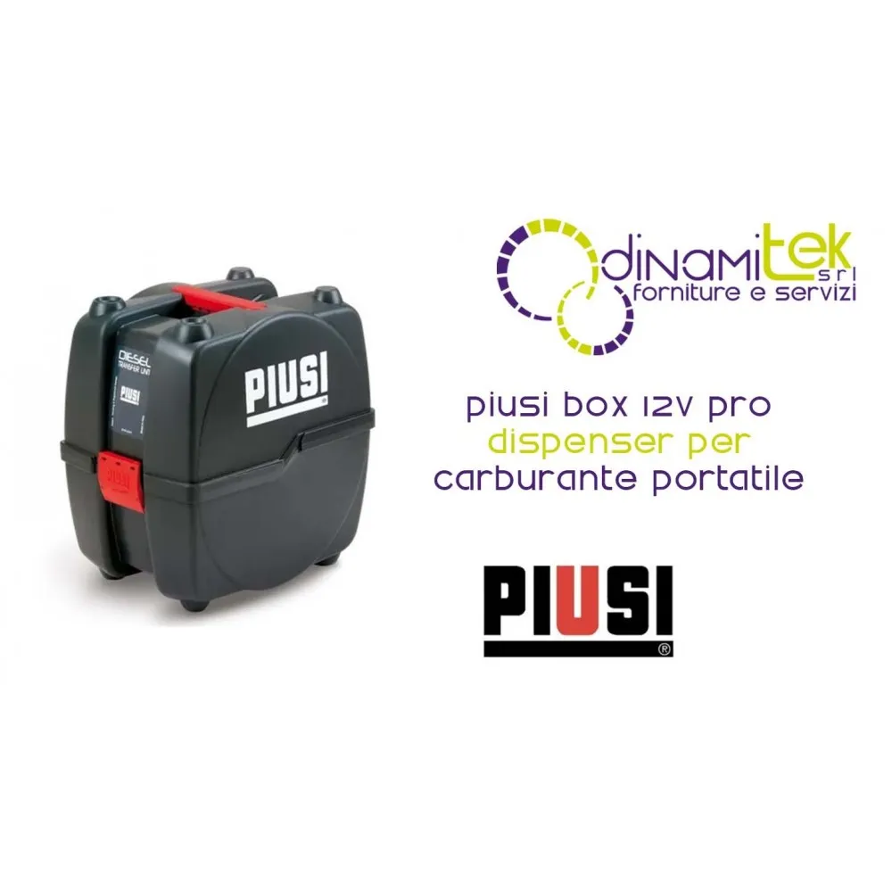 TRAGBARE ZAPFSäULE PIUSI BOX 12 V PRO – F0023101B Dinamitek 1