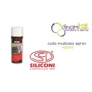 14010/04 POLITAK - MULTIPURPOSE SPRAY GLUE 400ML COMMERCIAL SILICONES Dinamitek 1