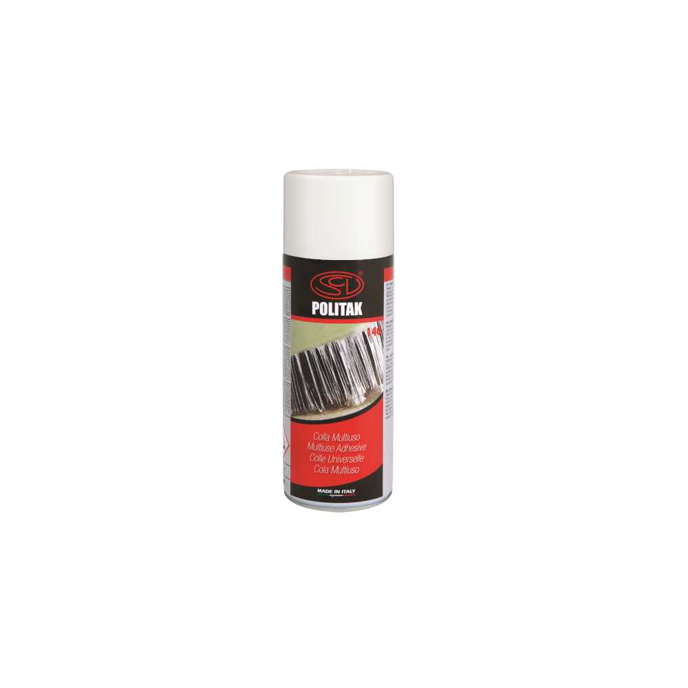 14010/04 POLITAK - MULTIPURPOSE SPRAY GLUE 400ML COMMERCIAL SILICONES Dinamitek 2