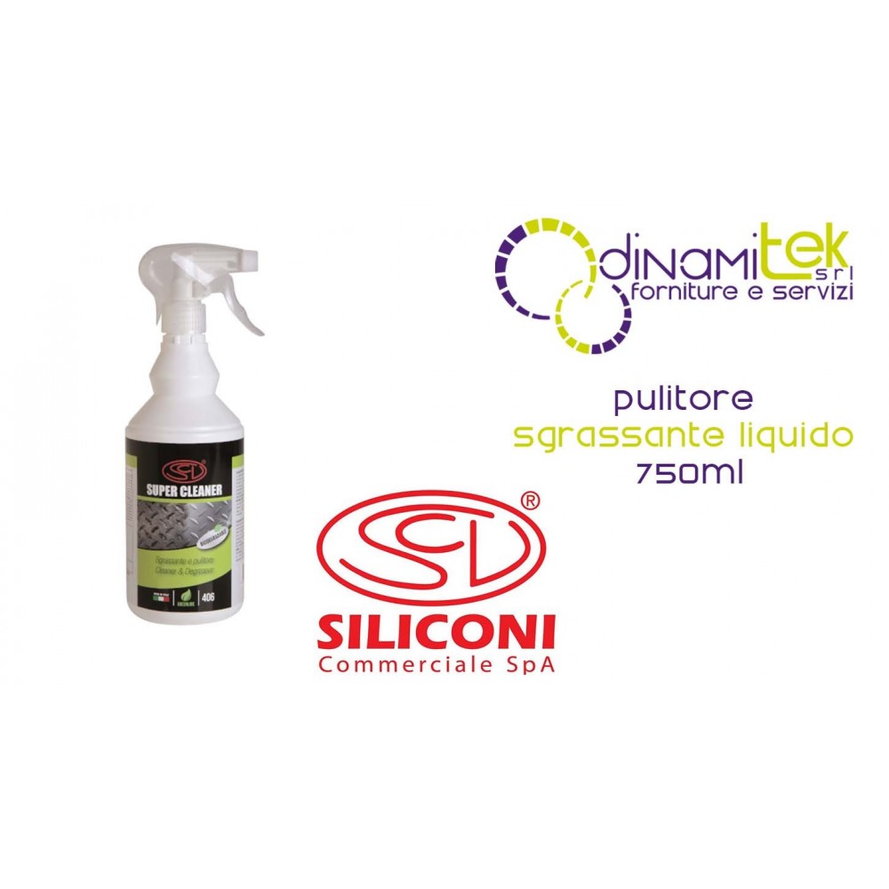 40650/75 SUPER CLEANER - LIQUID DEGREASER CLEANER 750ML COMMERCIAL SILICONES Dinamitek 1