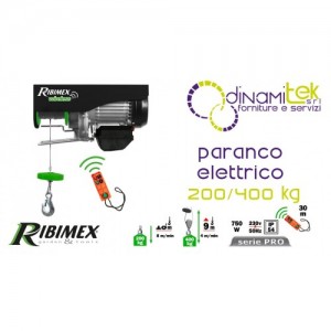 PALAN RIBIMEX PE200/400T - 200/400 KG AVEC TéLéCOMMANDE PRO Dinamitek 1