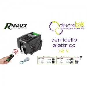 CABRESTANTE ELéCTRICO RIBIMEX DE 12 V CON CONTROL REMOTO PE12V/T1 Dinamitek 1