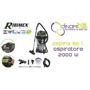 PRASP51LPE - ASPIRIX 50 L STAUBSAUGER MIT AUTOMATISCHER STECKDOSE 2000 W RIBIMEX Dinamitek 1