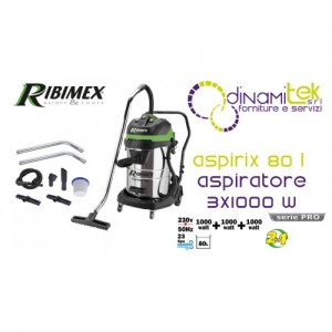 PRASP81LX3 - ASPIRIX 80 L ABSAUGGERäT 3X1000 MIT RIBIMEX Dinamitek 1
