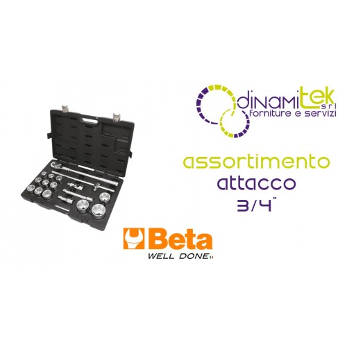 BW 928E/C17 ASSORTMENT OF HEXAGON SOCKET WRENCHES AND ACCESSORIES 3/4&QUOT; DRIVE IN BETA PLASTIC CASE Dinamitek 1