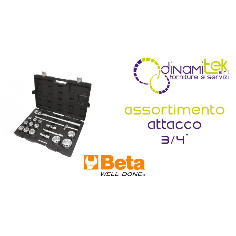 BW 928E/C17 ASSORTMENT OF HEXAGON SOCKET WRENCHES AND ACCESSORIES 3/4&QUOT; DRIVE IN BETA PLASTIC CASE Dinamitek 1