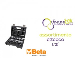 BW 923E/C25 SORTIMENT INNENSECHSKANTSCHLüSSEL UND ZUBEHöR 1/2&QUOT; ANTRIEB IM BETA-KUNSTSTOFFKOFFER Dinamitek 1