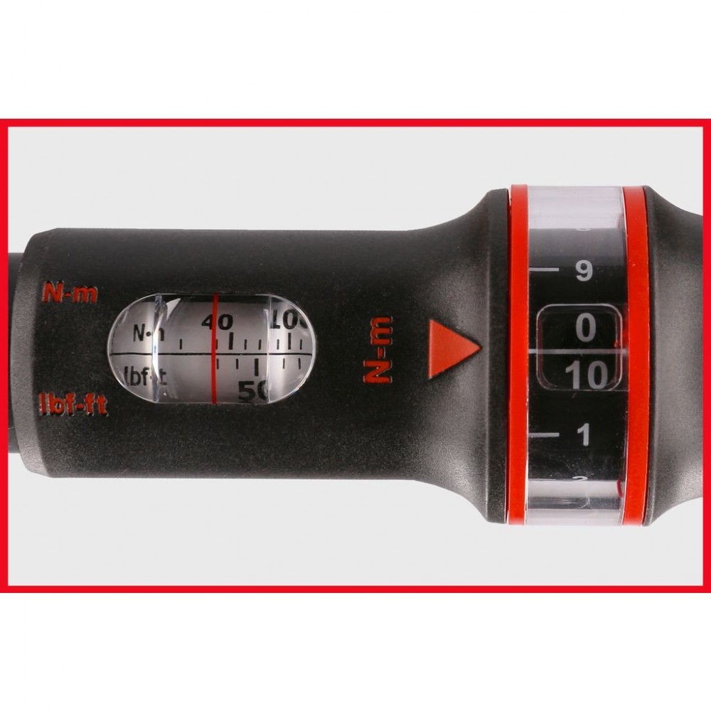 KS TOOLS 516.1442 CHIAVE DINAMOMETRICA 1/2" A QUADRO SCORREVOLE 40-200 Nm ERGOPREC Dinamitek 12