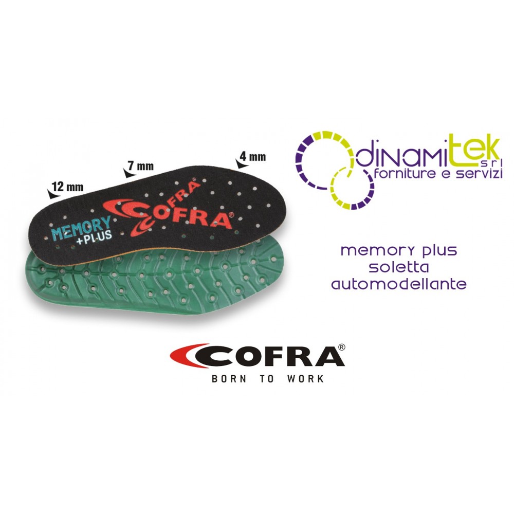 COFRA ANTI-ODOR MEMORY PLUS INSOLES Dinamitek 1