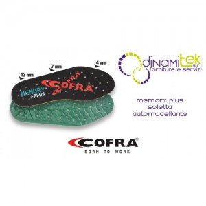 SOLETTE PER SCARPE DA LAVORO MEMORY+ COFRA Dinamitek 1