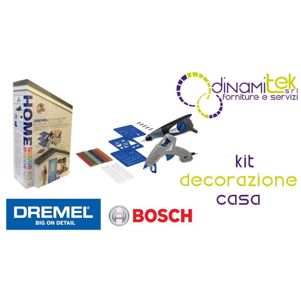 HEIMDEKORATIONSSET GRAVEUR &AMP; HEIßKLEBEPISTOLE HEIMSET G290 DREMEL Dinamitek 4