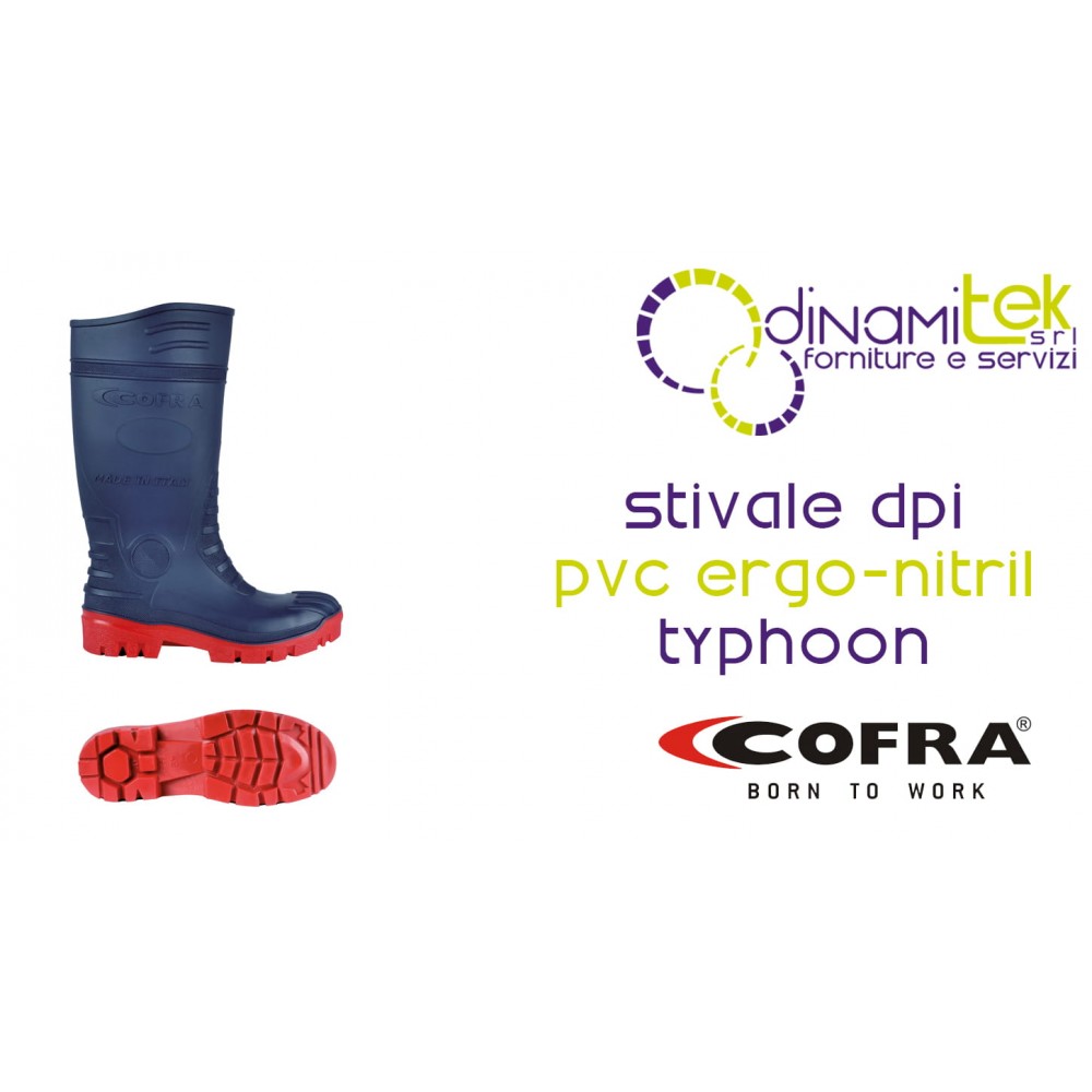 BOTTES DE SéCURITé DE TRAVAIL EN PVC TYPHOON COFRA Dinamitek 1