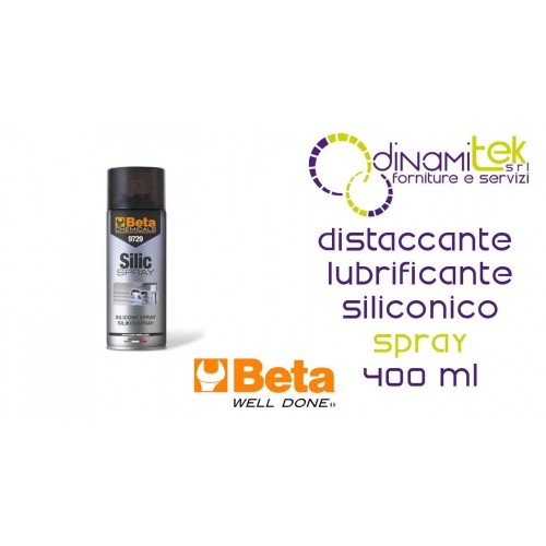 9729 AGENTE DESMOLDANTE Y LUBRICANTE DE SILICONA - SPRAY DE SíLICE 400 ML BETA Dinamitek 1