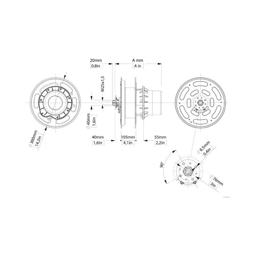 ENROULEUR DE CâBLE ZECA 142405 DATAFLUX - IP65 MULTICANAL Dinamitek 3