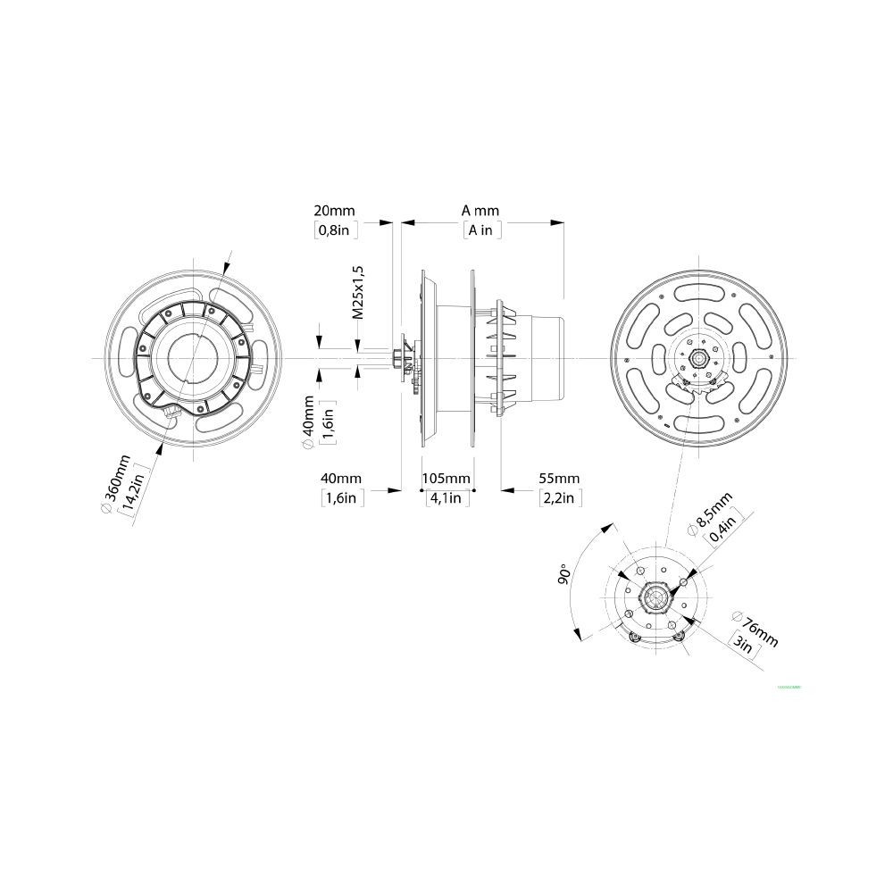 ZECA 142405 DATAFLUX CABLE REEL - IP65 MULTI-CHANNEL Dinamitek 3