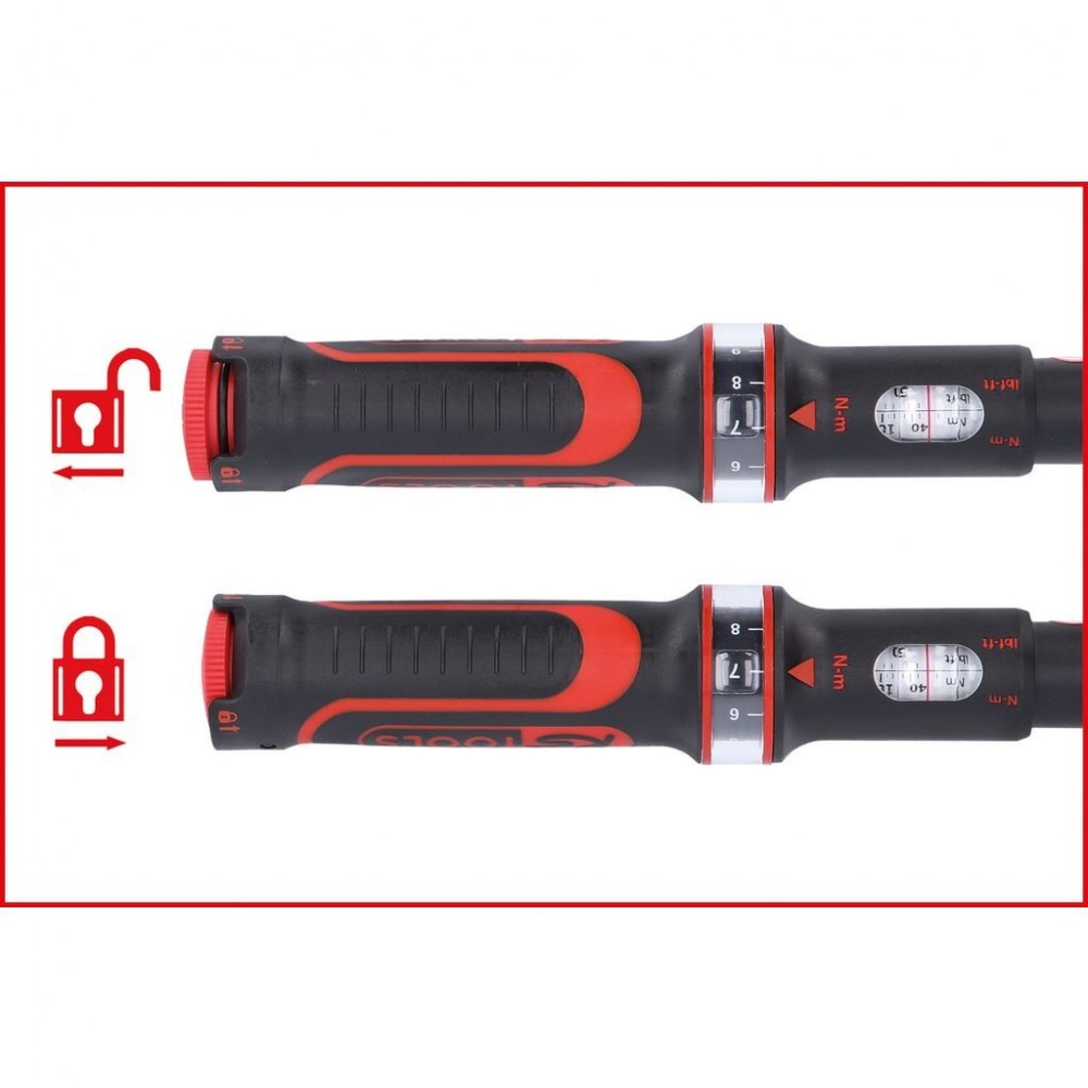 KS TOOLS 516.1472 CHIAVE DINAMOMETRICA 1/2" A QUADRO SCORREVOLE 60-320 Nm ERGOPREC Dinamitek 13