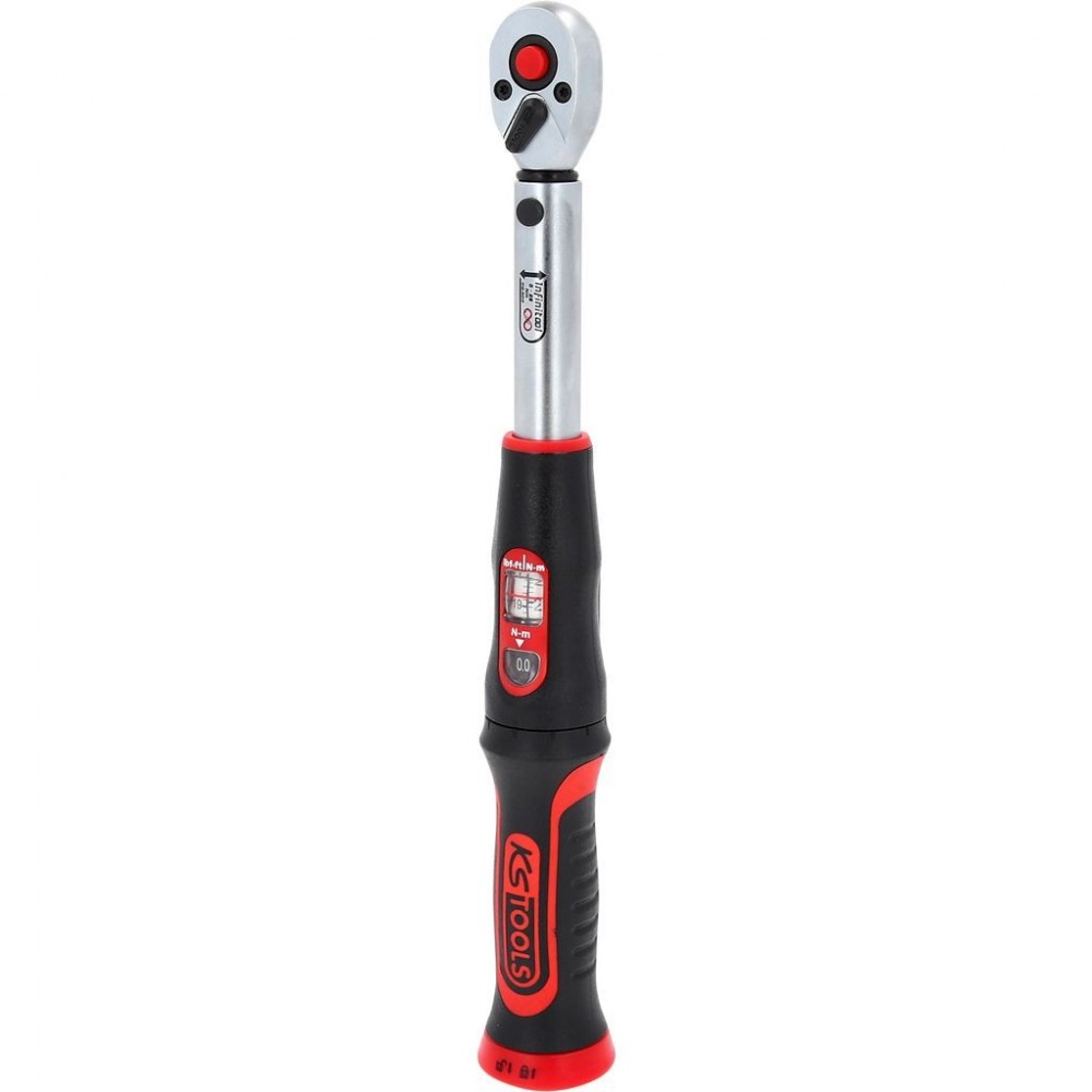KS TOOLS 516.9012 CHIAVE DINAMOMETRICA 1/4" A CRICCO REVERSIBILE 5-25 Nm INFINITOOL Dinamitek 3