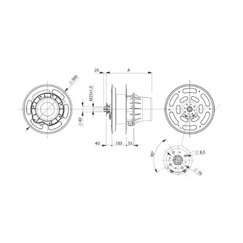 CABLE REEL - ROBUST FOR TRACTION BATTERIES (IP65) 1425 SP ZECA Dinamitek 3